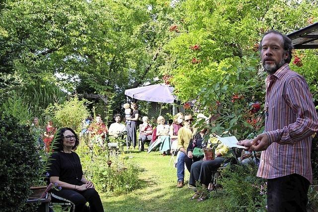 Entspannte Klnge im sommerlichen Gartengrn