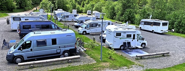 Im ersten Jahr verbucht der Wohnmobilstellplatz 2755 bernachtungen  | Foto: Jrg Oehler