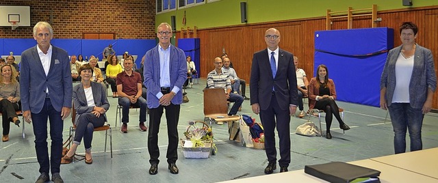 Verabschiedung in der Steinberghalle: ...tsvorsteherin Silke Matt (von links).   | Foto: Nikolaus Bayer