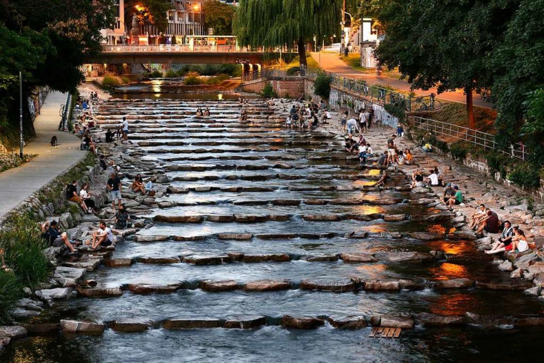 Die Fischtreppe bietet im Sommer Abkhlung pur.  | Foto: Thomas Kunz