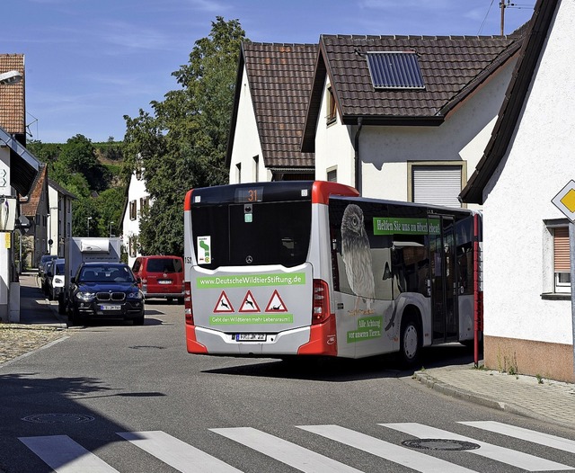 Wenn der Bus in die Umkircher Strae e... um die Kreuzung alles zugeparkt ist.   | Foto: Thomas Kunz