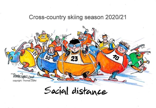 Zipfels Sicht auf den kommenden Skiwinter: Mit Ballonanzug auf die Skatingpiste  | Foto: Thomas Zipfel