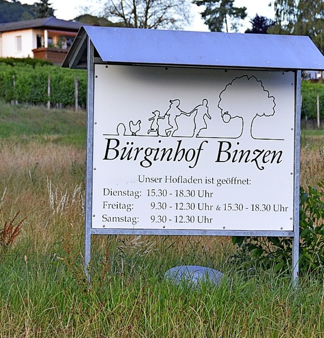 Der Brginhof liegt zwischen Binzen und Rmmingen, aber auf Binzener Gemarkung.   | Foto: Moritz Lehmann