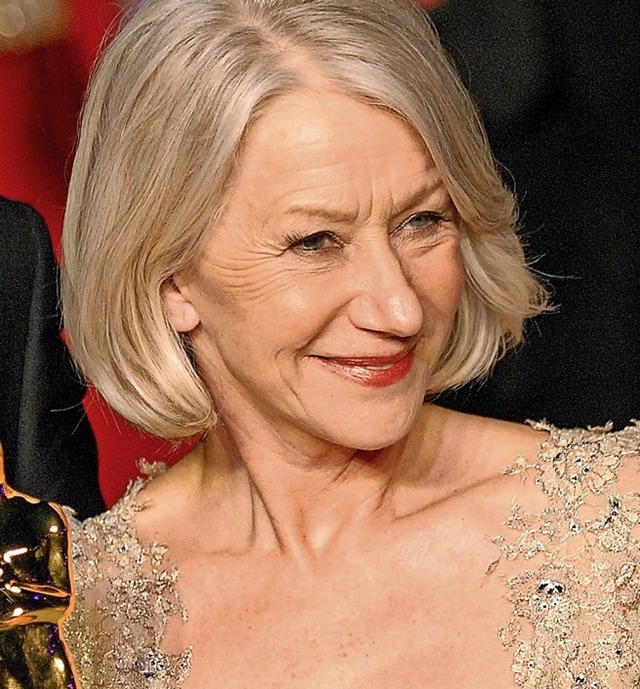 Mit dem Oscar in der Hand: Helen Mirre... Frears Drama &#8222;Die Queen&#8220;   | Foto: Jamie Rector (dpa)