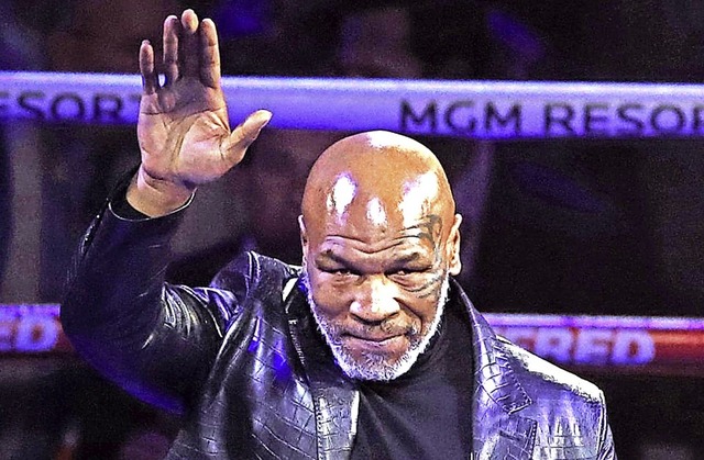 Zurck im Ring: Mike Tyson  | Foto: Bradley Collyer (dpa)