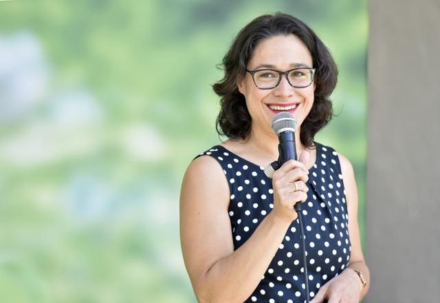 Grnen-Kandidatin fr den Wahlkreis Freiburg II: Nadyne Saint-Cast  | Foto: Michael Bamberger