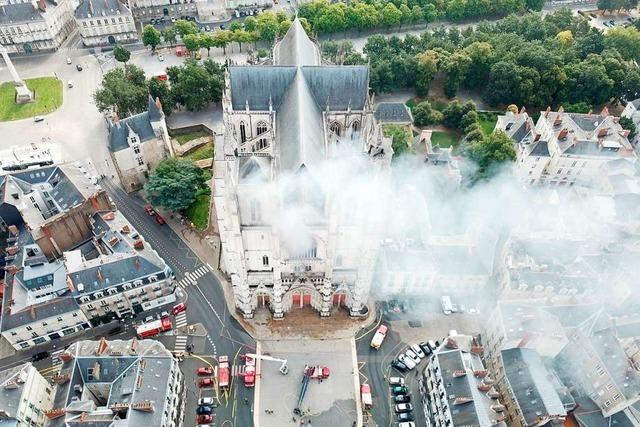 Verdchtiger gesteht Brandstiftung in Kathedrale von Nantes