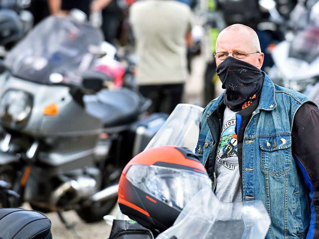 Von Enduro bis Harley – Motorrad-Demo gegen pauschale Fahrverbote.