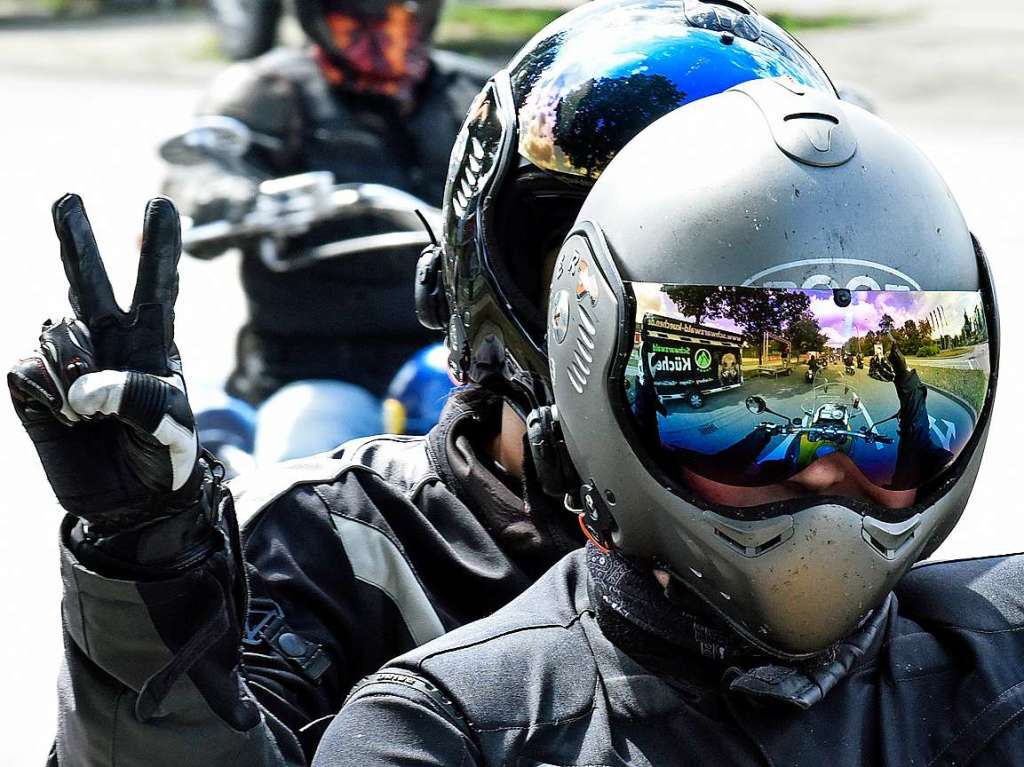 Von Enduro bis Harley – Motorrad-Demo gegen pauschale Fahrverbote.