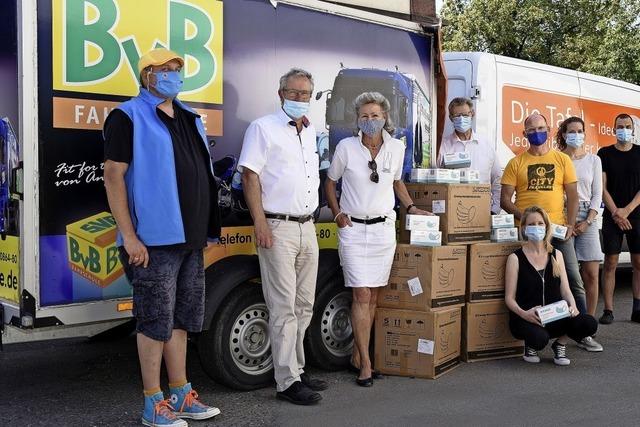 10 000 Schutzmasken unter anderem fr die Freiburger Tafel