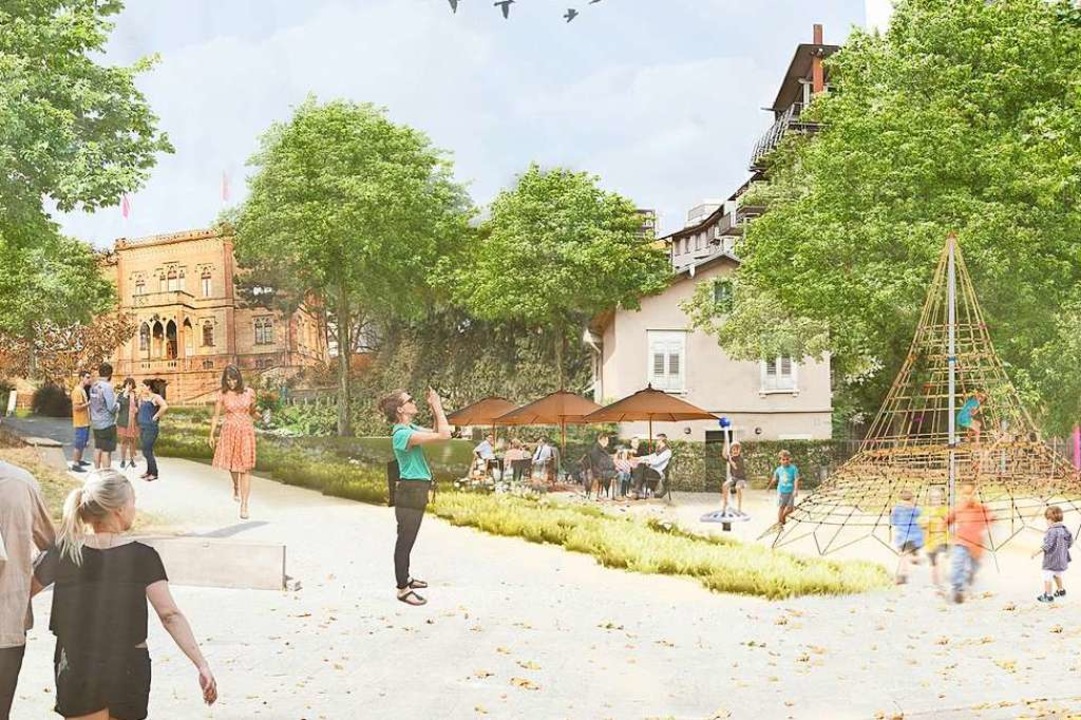 So sollte die Nordostecke des Parks nach der Neugestaltung aussehen.  | Foto: Stadt Freiburg