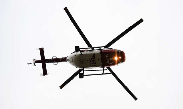 Ein Rettungshubschrauber im Einsatz in Freiburg  | Foto: Patrick Seeger