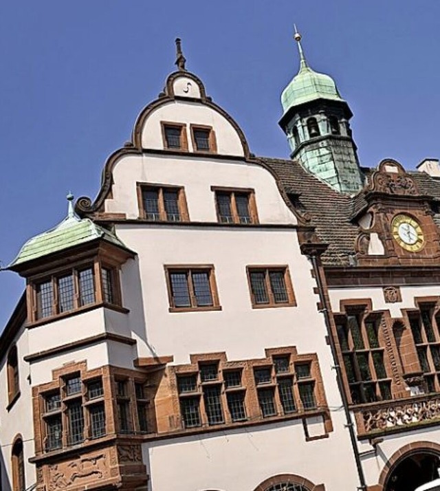 Teil der Rtseltour: der Giebel des &#8222;Alten Rathaus&#8220;   | Foto: Thomas Kunz