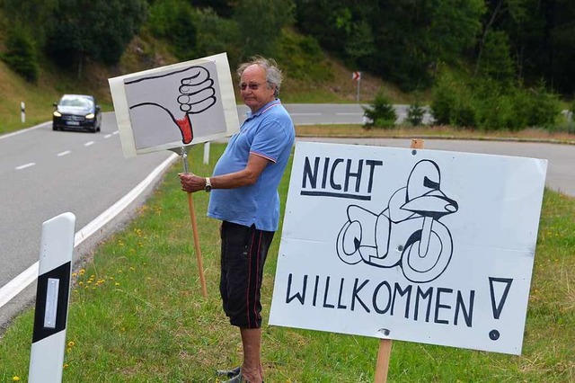 Nicht willkommen sind Raser und laute ...en der Anwohner deutlich signalisiert.  | Foto: Christiane Sahli