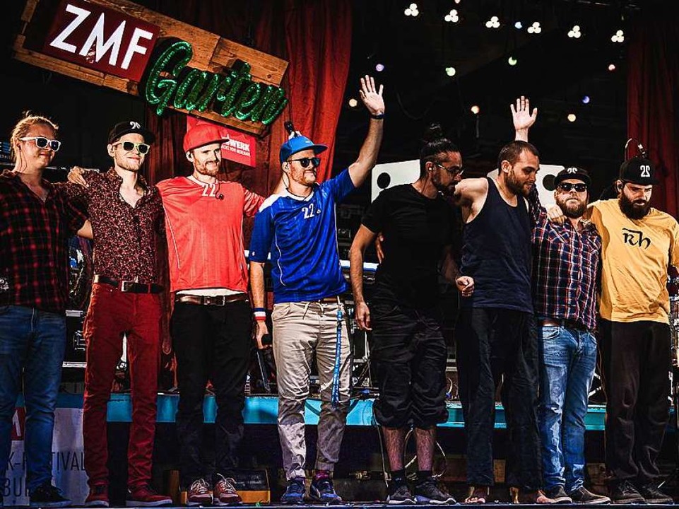 Zweierpasch auf der Bhne von &#8222;ZMF on Air&#8220;  | Foto: Stefanie Ringshofer