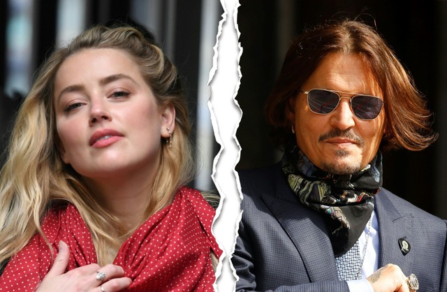 Der Prozess in London gab tiefe Einbli... zwischen Amber Heard und Johnny Depp.  | Foto: DANIEL LEAL-OLIVAS, TOLGA AKMEN (AFP)