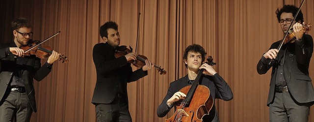 Das gefragte Vision String Quartet aus...-Abenden in den Kursaal Bad Sckingen.  | Foto: Roswitha Frey