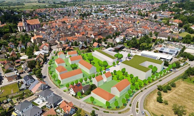 So sollte das neue Quartier nach Wunsch der Verwaltung aussehen.  | Foto: Stadt Ettenheim