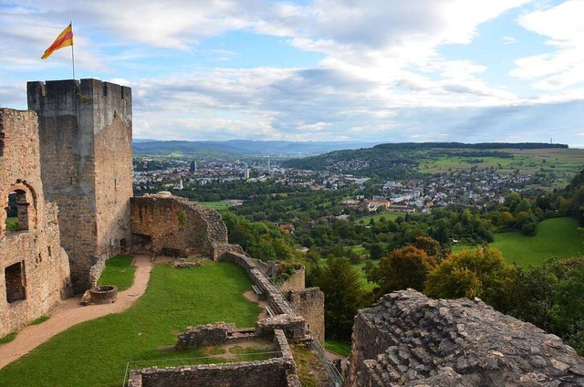 Blick ber Lrrach auf der Burg Rtteln.  | Foto: Nikolaus Trenz