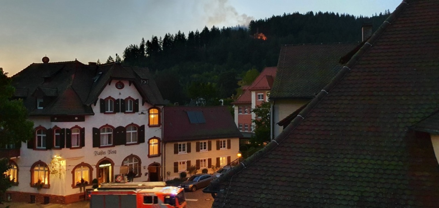 Am Eselbacken über Günterstal brannten...and gingen binnen weniger Minuten ein.  | Foto: Ute Nostadt