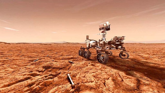 Diesen Rover wollen die USA auf den Mars bringen.  | Foto: Tony Greicius (NASA)