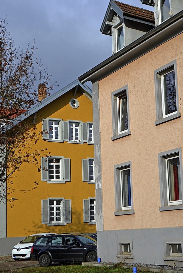 Das Vorzeigeprojekt: Die Ramie-Huser an der Neubronnstrae.  | Foto: Gerhard Walser