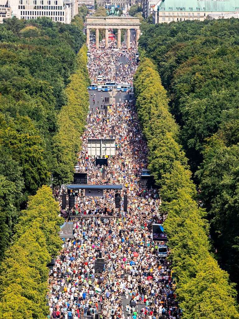 Tausende aus dem ganzen Bundesgebiet sind am Samstag durch die Berliner City gezogen.