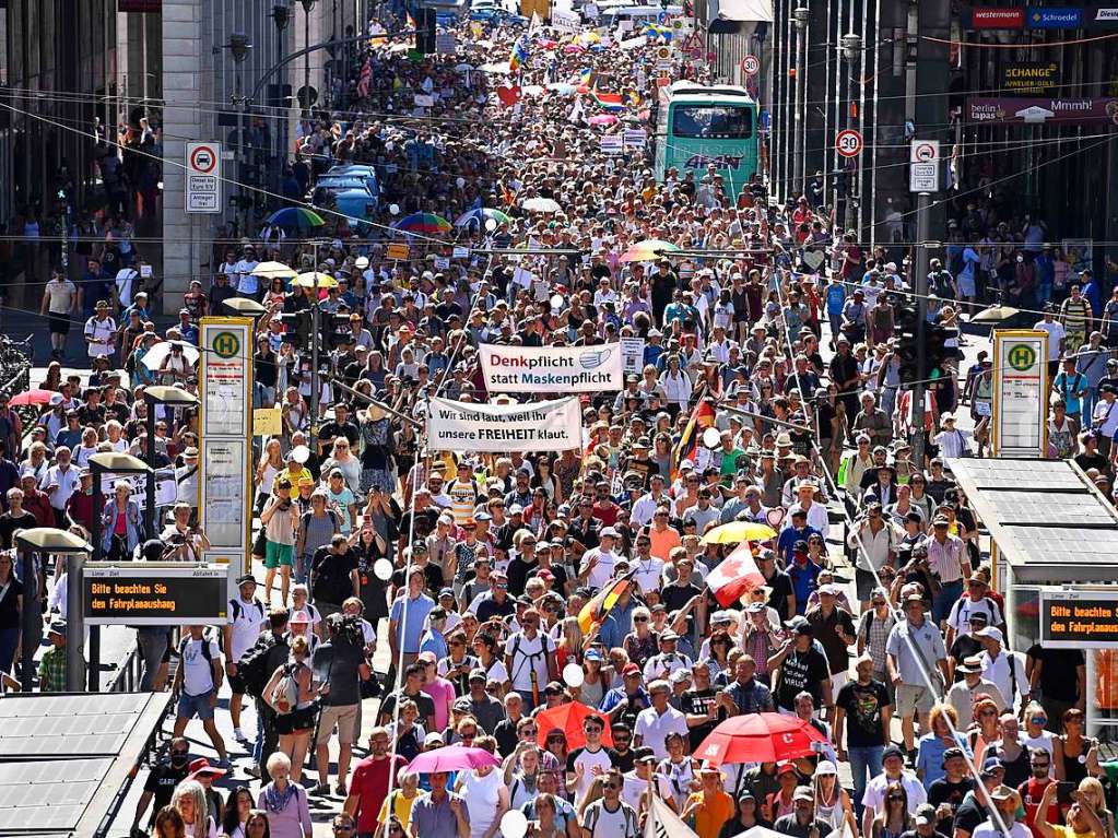 Tausende aus dem ganzen Bundesgebiet sind am Samstag durch die Berliner City gezogen.