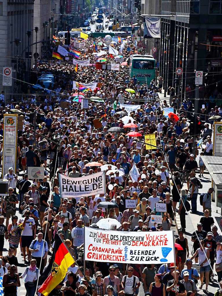 Tausende aus dem ganzen Bundesgebiet sind am Samstag durch die Berliner City gezogen.