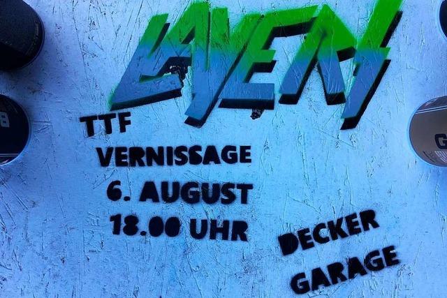 Streetartkünstler TTF eröffnet Donnerstag seine Ausstellung in der Decker Garage