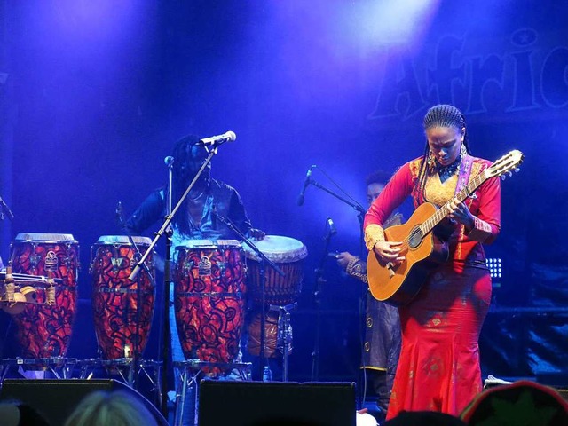 Letztes Jahr noch live auf dem Schloss...a Jobarteh beim African Music Festival  | Foto: Georg Vo