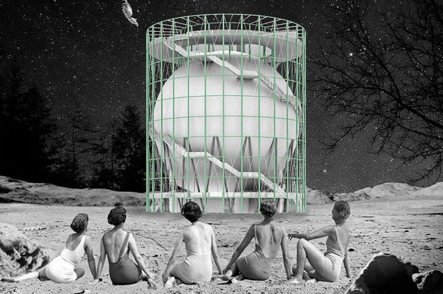 Planetarium mit Caf: So stellt sich L...zung der Gaskugel in Betzenhausen vor.  | Foto: HfT Stuttgart
