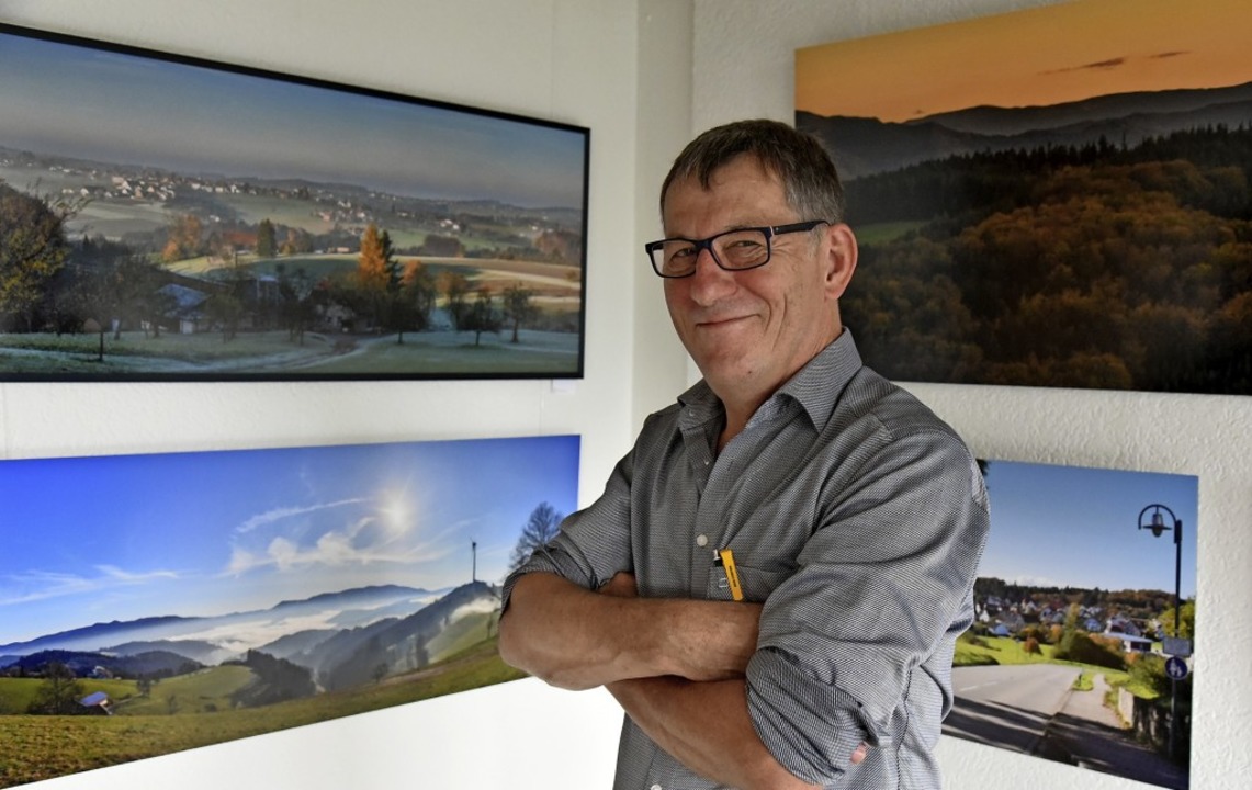 Ein Meister der Panoramafotografie: Peter Klüber.  | Foto: Benedikt Sommer