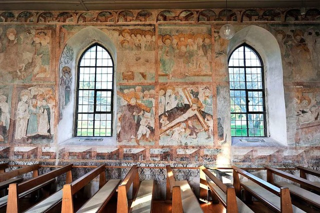 Fresken in der Dorfkirche St. Peter in Blansingen  | Foto: Thomas Kunz