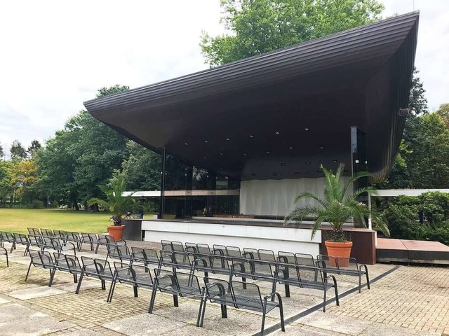 Wird nun auch zum Schauplatz fr Freil...onzertmuschel im Bad Krozinger Kurpark  | Foto: Hans-Peter Mller