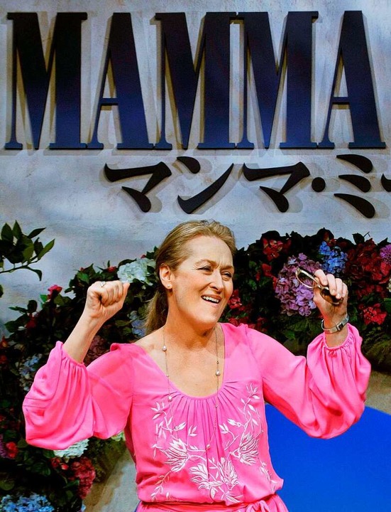 Spielt im Film zum Abba-Musical Mamma Mia mit: Superstar Meryl Streep  | Foto: TORU YAMANAKA, ty/FL
