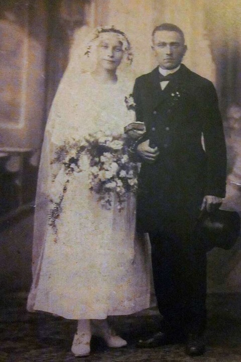 Das Hochzeitsfoto von Else und Karl-Friedrich Wagner  | Foto: Privat