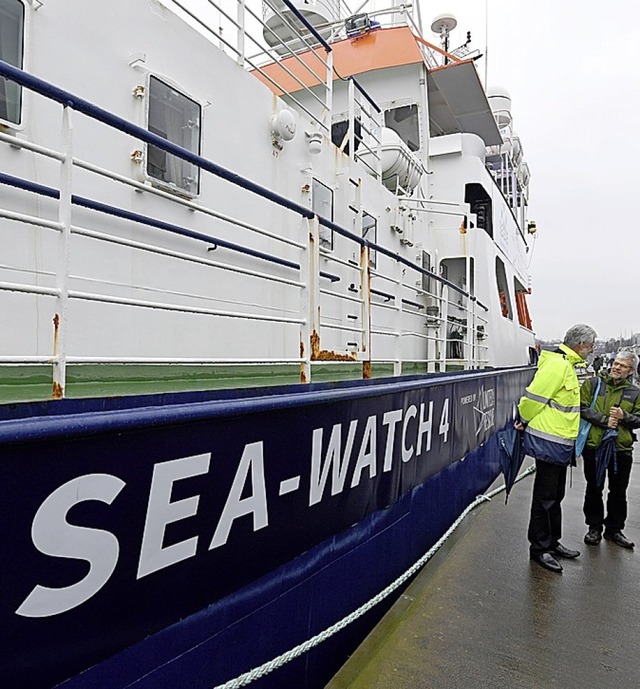 Das Rettungsschiff Sea-Watch 4  | Foto: Carsten Rehder (dpa)