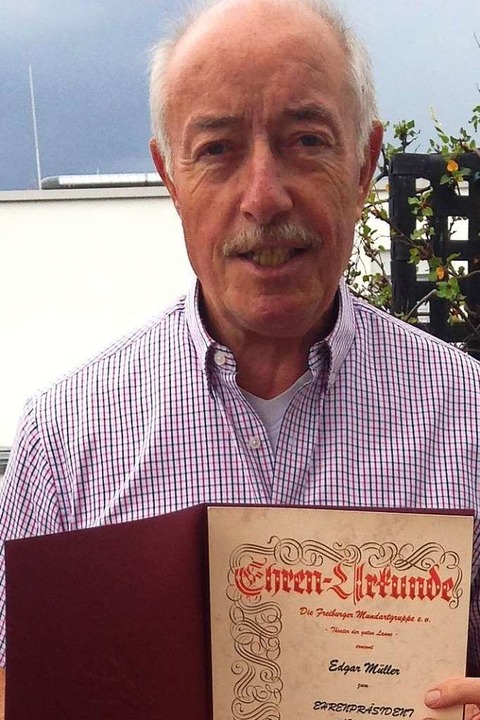 Nun Ehrenprsident: Edgar Mller  | Foto: privat