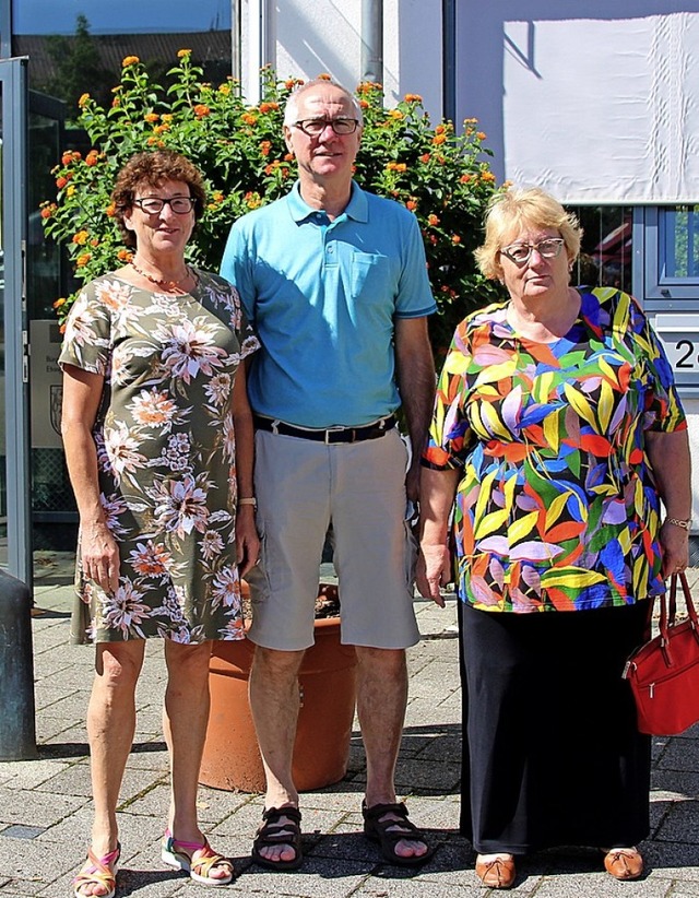 Gabi Lehmann (links), Karl Rhl und Ch...chen&#8220; jetzt in die Tat umsetzen.  | Foto: Reinhard Cremer