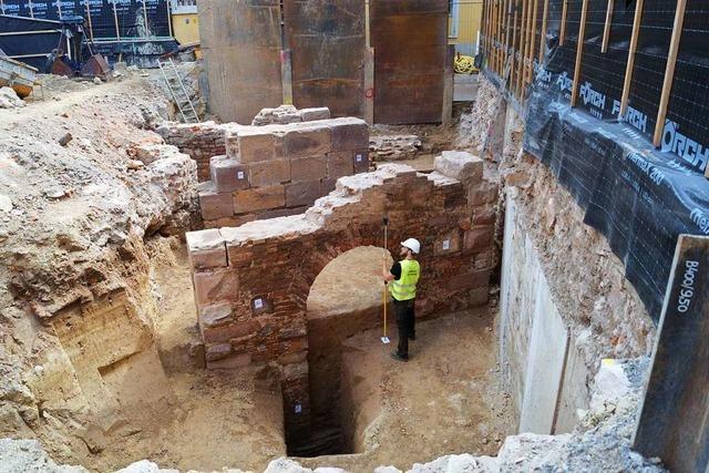Archäologen freuen sich über spektakuläre Funde auf Offenburger Innenstadt-Baustelle
