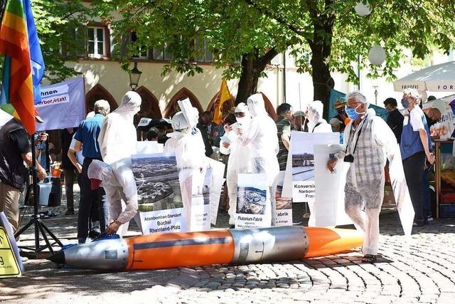 Friedensbewegung gedenkt Atombombenabwrfen auf Japan in Freiburg