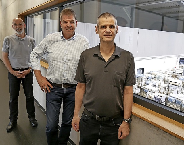 Markus Niedermaier  (von rechts), Jochen und Thomas Geiger  | Foto: Michael Gottstein