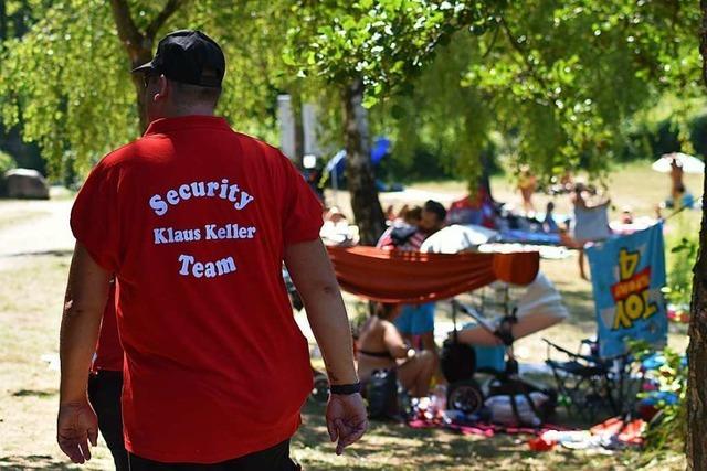 Neuried setzt an Altenheimer Baggerseen Fohlengarten und Wacholderrain Sicherheitsleute ein