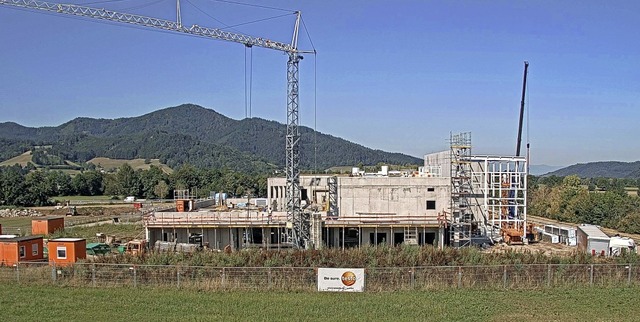 Die Grobaustelle von Testo Industrial...erbegebiet Fischerrain in Kirchzarten   | Foto: Testo