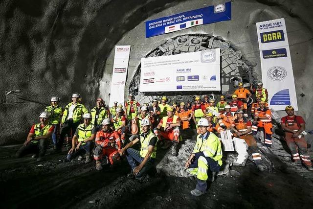 Herrenknecht-Bohrmaschine schafft den Durchbruch am Brenner-Basistunnel