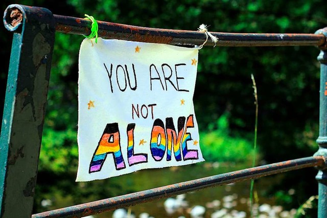 You are not alone: Du bist nicht allein.  | Foto: Patrick Lohmller