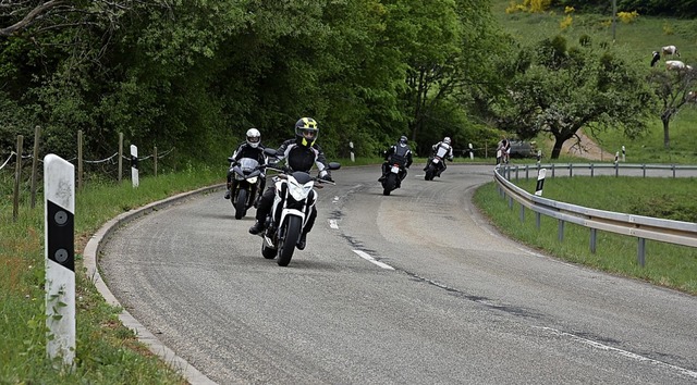 Motorradfahrer unterwegs in Freiamt.   | Foto: Benedikt Sommer