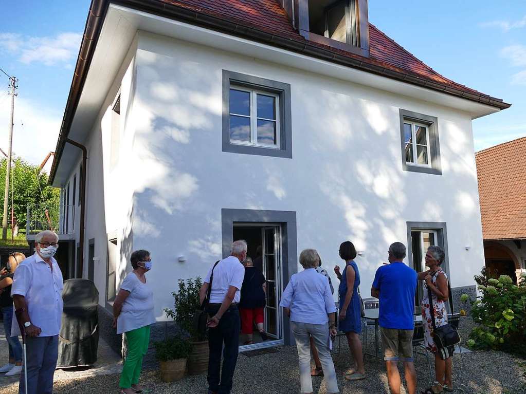Hausherrin Anne-Sophie Hollenwger fhrte BZ-Leser und Leserinnen durch das historische, runderneuerte Gebude in Wollbach, in dem sie seit 2018 wohnt.