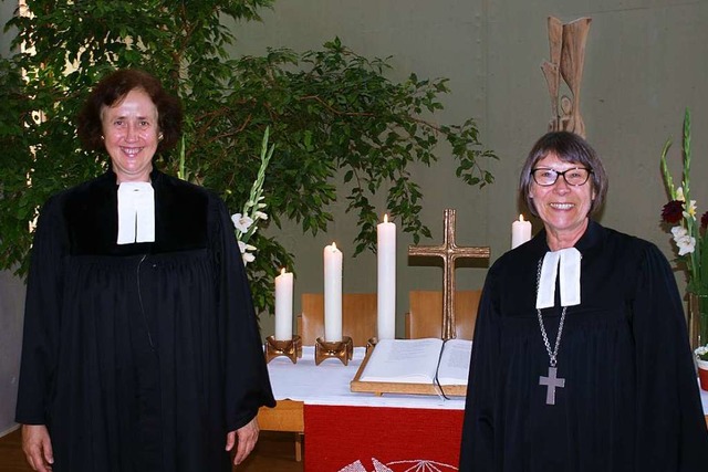 Prlatin Dagmar Zobel (rechts) verabschiedete Susanne Bmers  | Foto: Paul Schleer